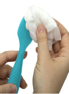 Nuby Dr. Talbots Silicone Diaper Cream Brush with Suction Base, Aqua  - Image 4