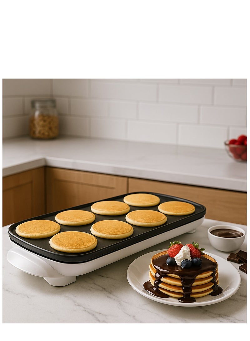 هوم ماستر صانعة الفطائر الكهربائية هوم ماستر HM-160 - سطح غير لاصق مع 8 قوالب كبيرة، سهلة الاستخدام لتحضير فطائر سريعة ولذيذة - Image 1