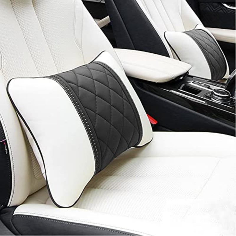 Car Pillows Napa Leather Car Seat Rest Cushion Car Lumbar Pillow for Mercedes Benz Maybach S-Class Lumbar Support Pillow car Accessories… - Image 5