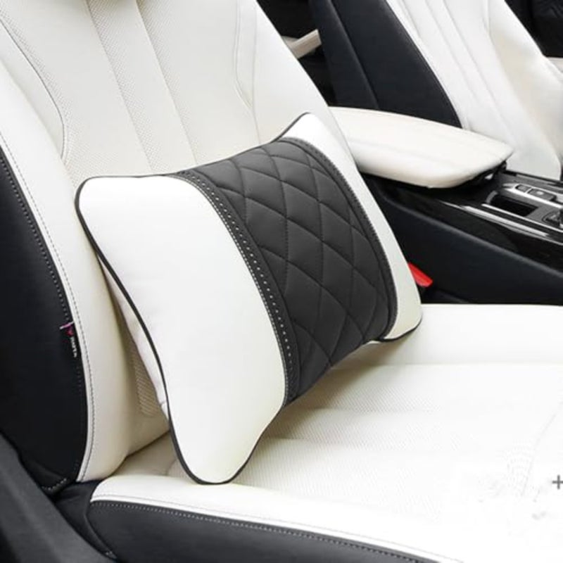Car Pillows Napa Leather Car Seat Rest Cushion Car Lumbar Pillow for Mercedes Benz Maybach S-Class Lumbar Support Pillow car Accessories… - Image 1
