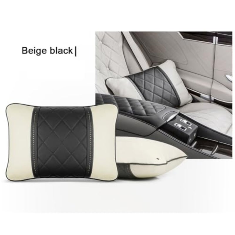 Car Pillows Napa Leather Car Seat Rest Cushion Car Lumbar Pillow for Mercedes Benz Maybach S-Class Lumbar Support Pillow car Accessories… - Image 4