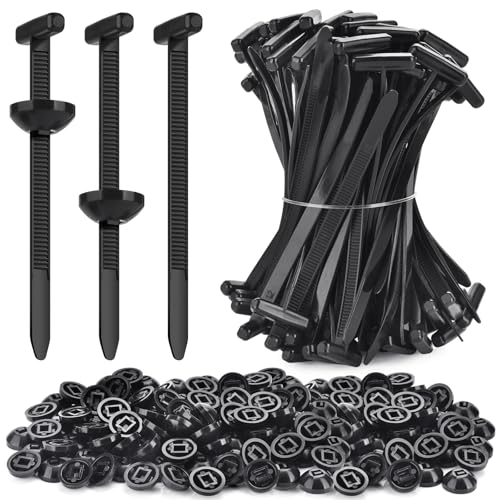 Wykodra 200Pcs Cable Tie Buckle Unbreakable Zip Tie Clips for Car Fender Engine Cover Mudguard Fastener SelfLocking Fixion Tools for Automotive Wiring Electrical Work Cable Organization Screw Fixing - Image 1