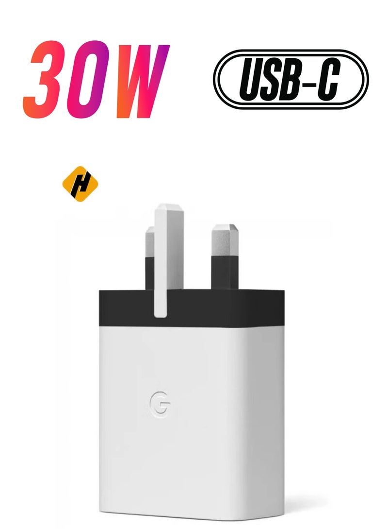 HuHa 30W PD Fast Charger with USB-C – UK Plug for Rapid Charging - Image 1