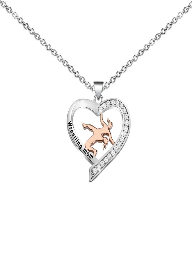 BNQL Wrestling Mom Necklace - Team Mom Gifts for Wrestling Lovers - Image 3