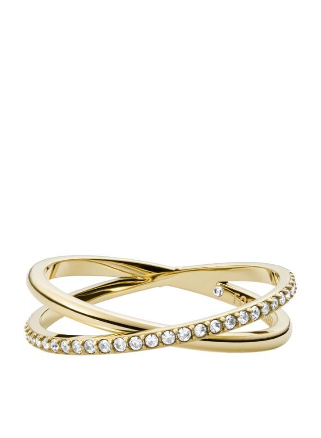 فوسيل خاتم أنيق من المعدن الأساسي - Image 1