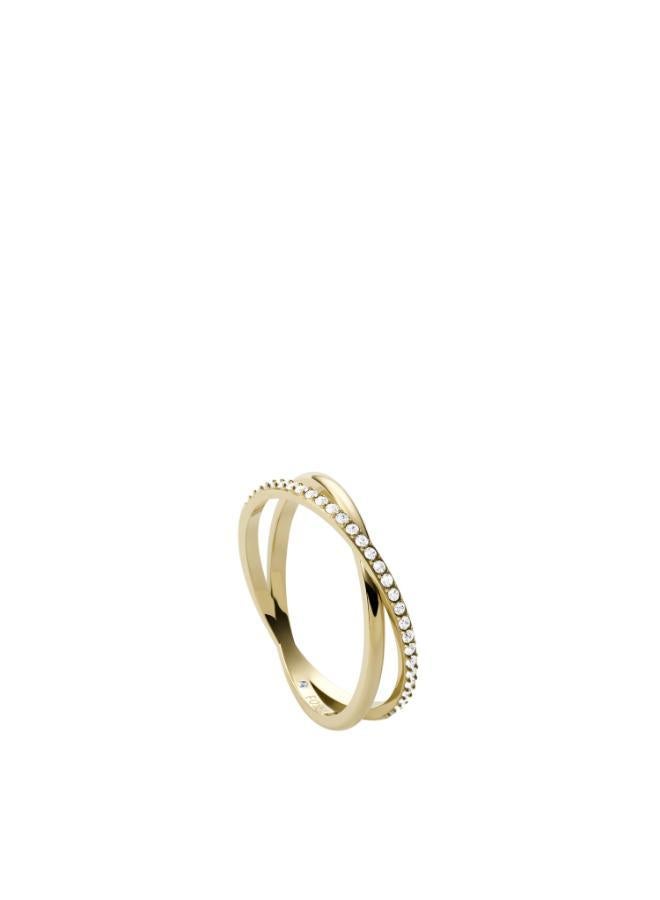 فوسيل خاتم أنيق من المعدن الأساسي - Image 2