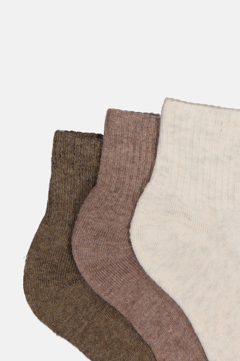 HEAD جوارب ربع للنساء 6 أزواج بشعار العلامة التجارية، متعددة الألوان - Image 3