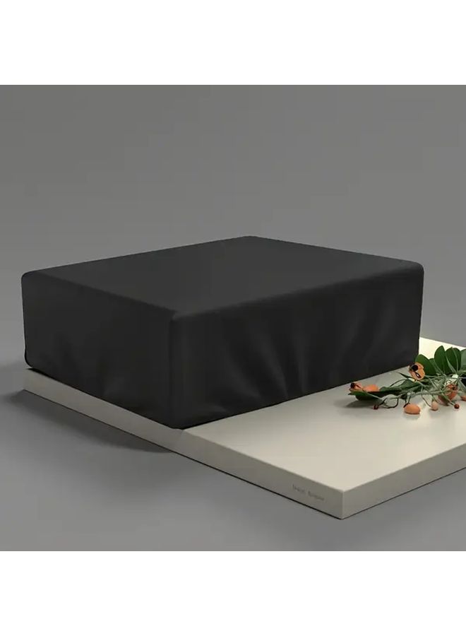 Black Turntable Cover Dustproof Lid With Adjustable Strap For Vinyl Record Player - Image 1