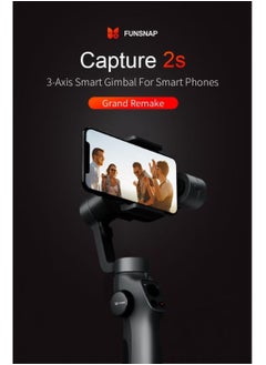 Generic Handheld Gimbal Stabilizer for iPhone 11 Pro/X /XS Android Smartphone Vlog Youtuber Live Video Record with Sport Inception Mode Face Object Tracking(Upgraded 3-Axis Capture 2S)  - Image 2