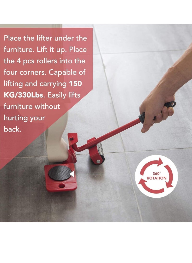 Generic urniture Appliances Mover Glider Lifter Slider Roller Logistics Helper Tool Set System - Heavy Duty and Durable | Make Moving Rearranging Safe Convenient and Easy  - Image 4