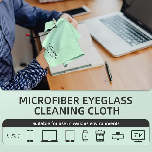 UpaClaire Suede Eyeglass Cloth 8" X 10" Extra Large Cleaning Cloth Washable, Durable Ultra-Fine High-Tech Premium Material for Eyeglasses Lenses Electronics and Screens - Image 2