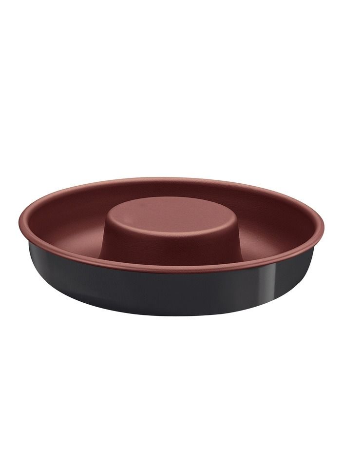 TRAMONTINA Since 1911,Made in Brazil- Vermont 24cm 1.4L Graphite Aluminum Cake Pan with Copper Interior Starflon Max PFOA Free Nonstick Coating - Image 1