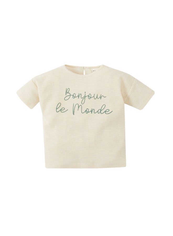 DeFacto - Babygirl Regular Fit Bike Neck Knitted Short Sleeve T-Shirt - Image 1