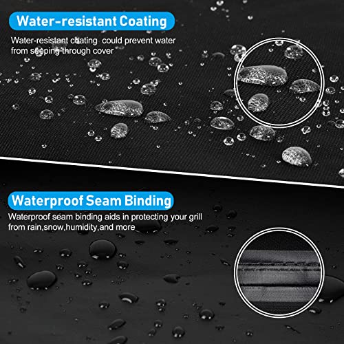 Kingly Griddle Cover for Blackstone 36" Griddle,Rip-Proof Upgraded Material Flat Top Grill Cover,Waterproof UV and Fade Resistant Grill Cover with Straps for Camp Chef and More 4-Burner Griddle - Image 3