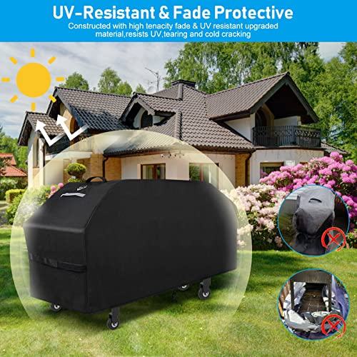Kingly Griddle Cover for Blackstone 36" Griddle,Rip-Proof Upgraded Material Flat Top Grill Cover,Waterproof UV and Fade Resistant Grill Cover with Straps for Camp Chef and More 4-Burner Griddle - Image 2