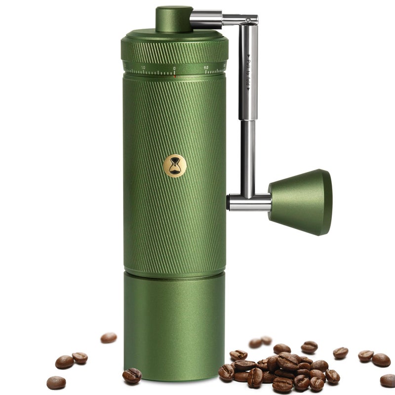 TIMEMORE S3 Manual Coffee Grinder with External Adjustment and Stainless Steel Patented BurrHand Coffee Grinder High Presicion Premium Expresso Coffee Grinder Chestnut S3 Green - Image 2