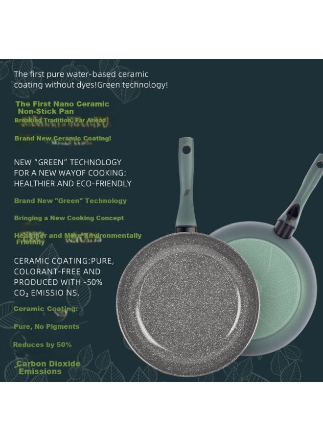 Tvs Italy Imported Nano Ceramic Non-stick Eco-ok Frying Pan 28cm Skillet Steak Pan Stir-fry Pan - Image 2