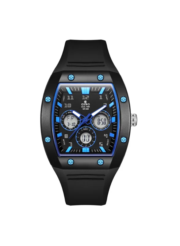 أسترو Astro A24806-PPBBN Kids Analog-Digital Display Watch & Polyurethane Strap Black
