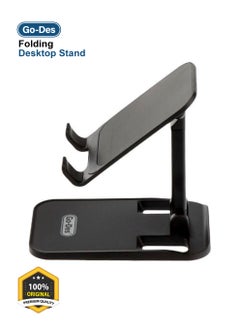 Go-Des Premium Quality Folding GD-HD707 Desktop Lazy Bracket Foldable Desktop Stand  - Black