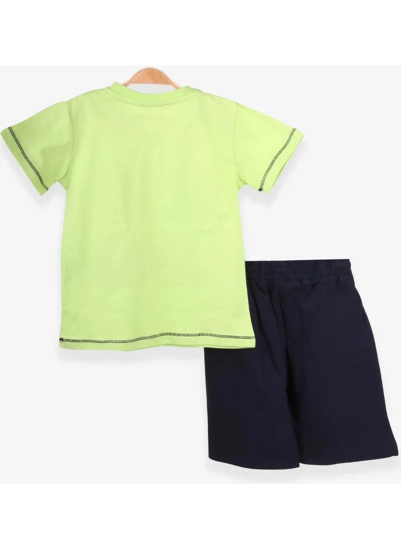 Breeze Boys Shorts Set Cute Puppy Pistachio (1-4 Years)