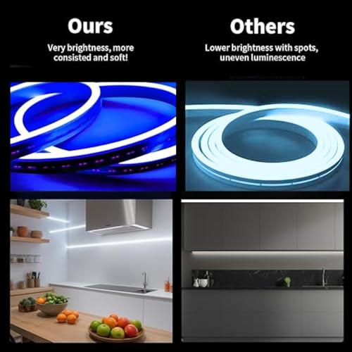One94Store 4 Meter LED Neon Strip Light – Blue | Plug-in Powered Flexible Waterproof Rope Light DC 5V | Ambient LED Lighting for Home, Bedroom, DIY Decor, Party & Gaming Room - Image 4