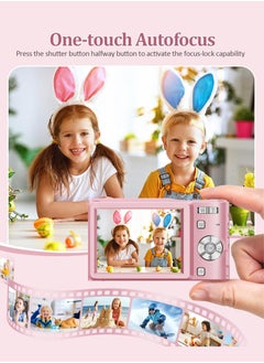 Jourvent 5K Digital Camera, 50MP Camera Digital for Photography, Point and Shoot Camara Vlogging Camera with 64GB SD Card, 16X Digital Cameras for YouTube with 2.4" 180° Flip Screen, Wide Angle & Macro Lens, Anti-Shake Compact Travel Camera for Beginner Gift  - Image 2