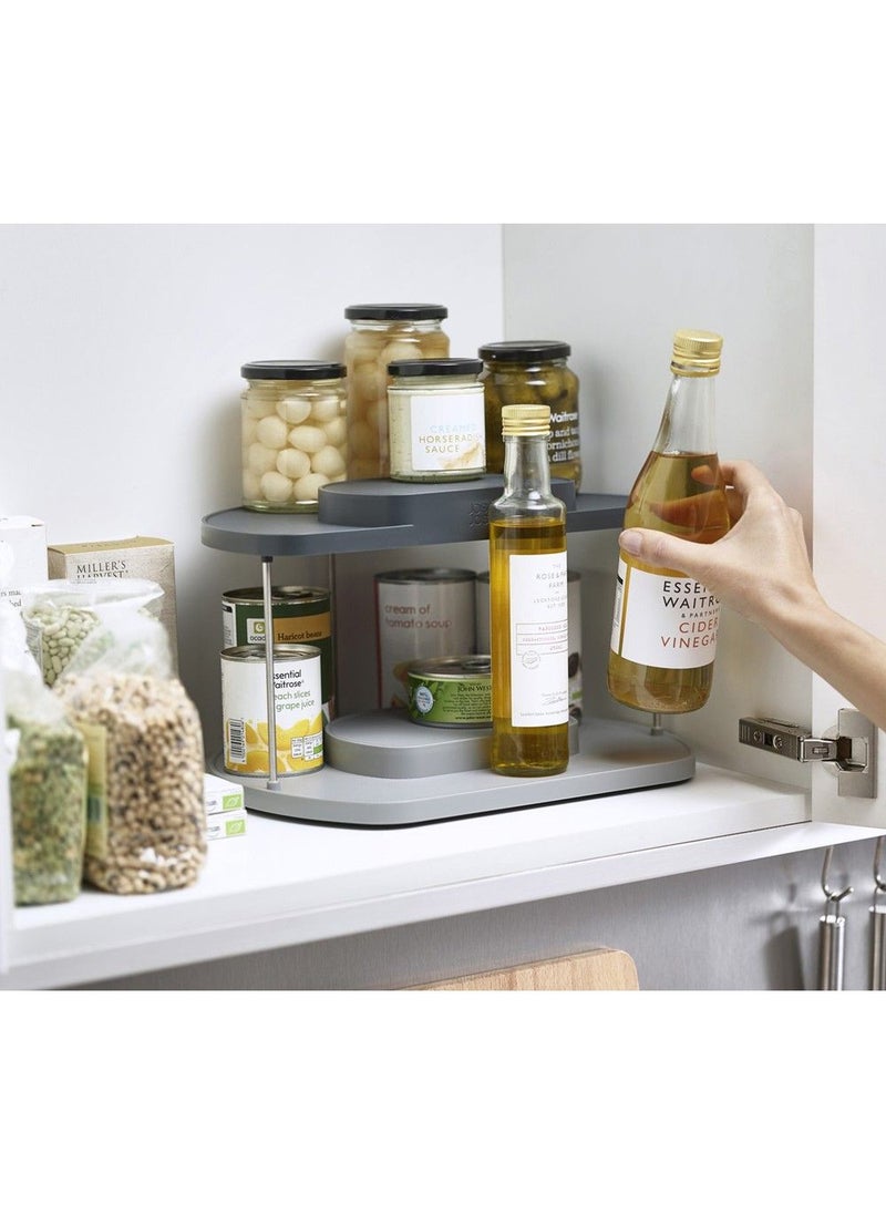 Joseph Joseph - Joseph Joseph CupboardStore 2 Tier Rotating Cabinet Organizer - Image 1
