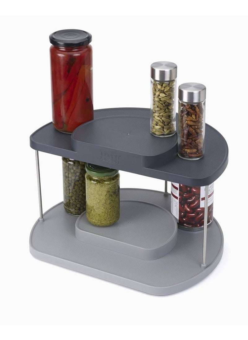 Joseph Joseph - Joseph Joseph CupboardStore 2 Tier Rotating Cabinet Organizer - Image 1