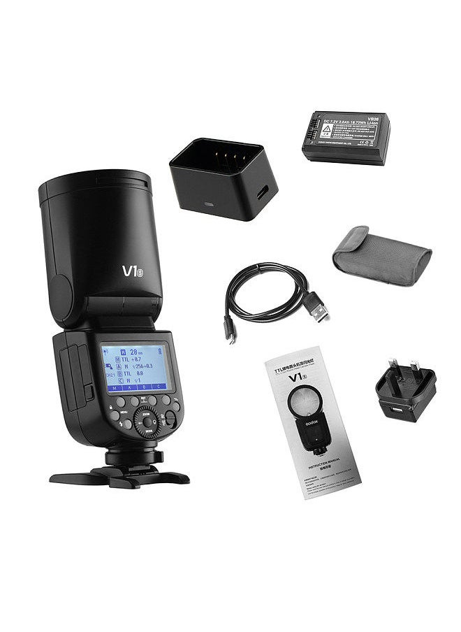 Generic - Professional Camera Flash Speedlite Speedlight Round Head Wireless 2.4G Fresnel Zoom for Sony a7RII a7R a58 a99 ILCE6000L a7RIII a7R3 a9 a77II a77 a350 Camerasfor Wedding Portrait Studio Photography - Image 1
