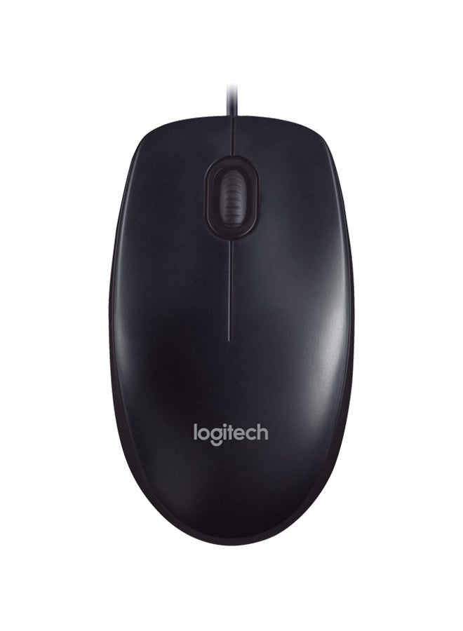 Logitech M90 Wired Mouse Black - Image 1