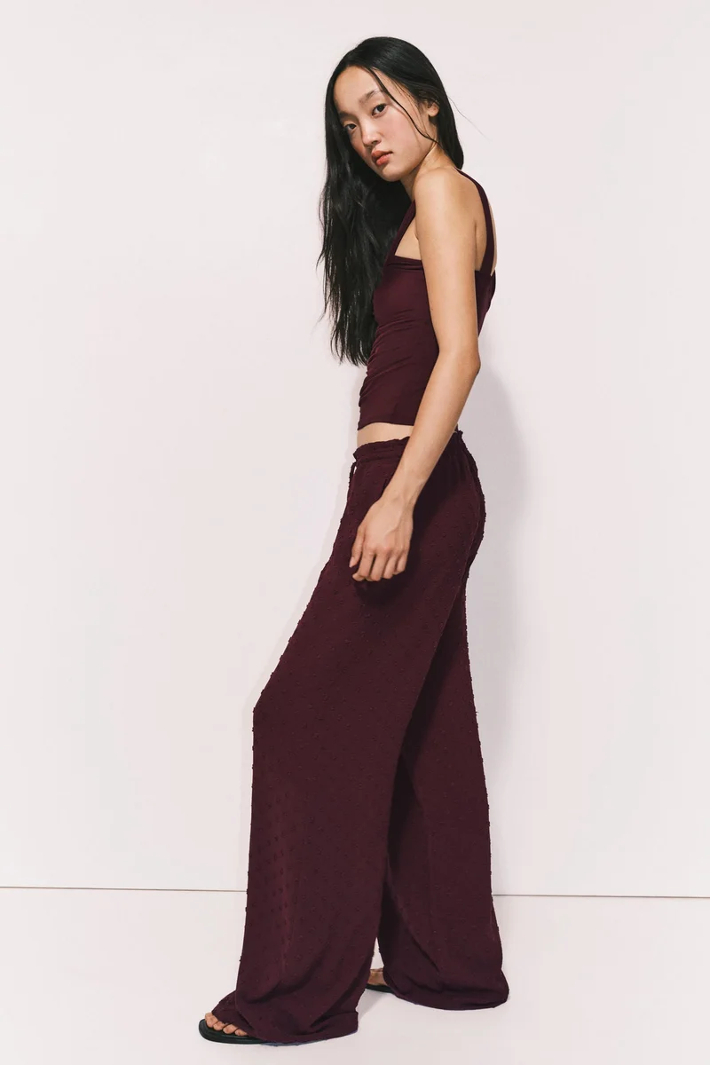 H&M Plumeti drawstring trousers
