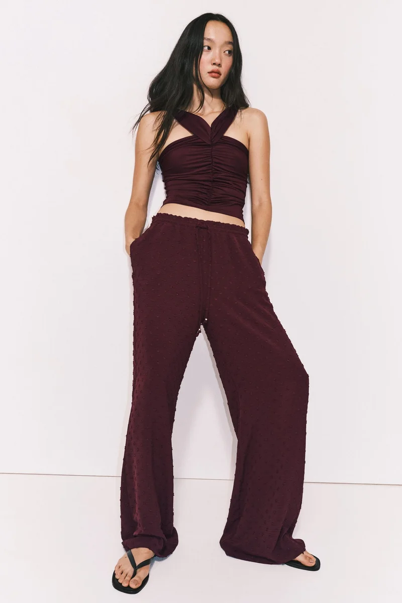 H&M Plumeti drawstring trousers