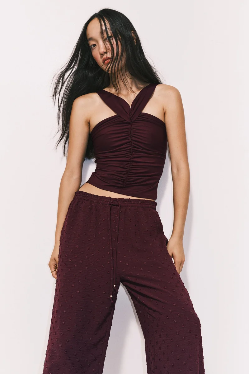 H&M Plumeti drawstring trousers