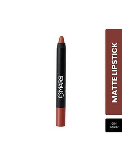 Mars MARS Long Lasting Crayon Lipstick up to 12 Hours Stay | Matte Finish | Waterproof | Won't Smudge Won't Budge Lip Crayon (3.5 gm) (10-Girl Power)  - Image 3