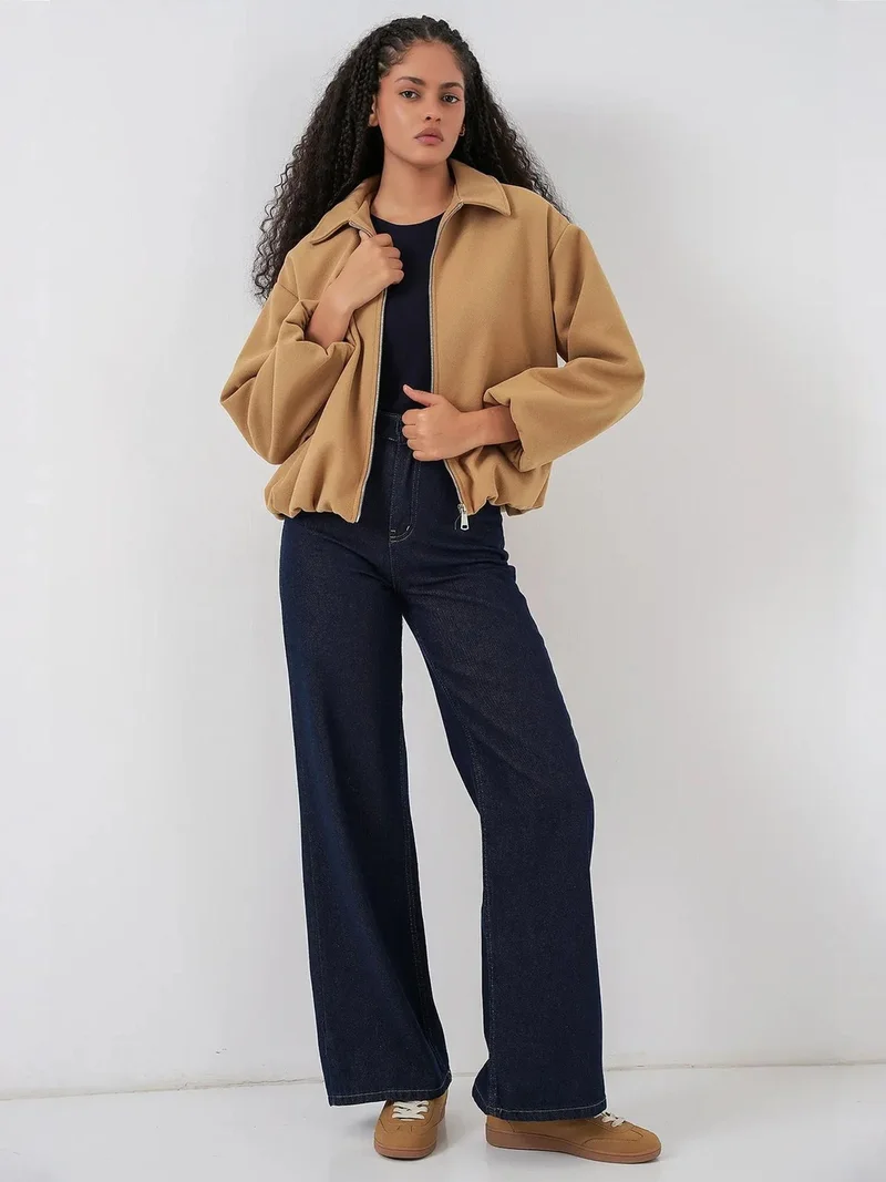 BIG DART BDART Zippered Bomber Jacket with Pockets