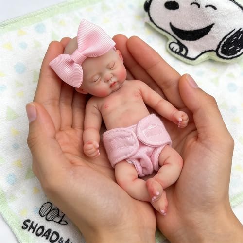 Mire & Mire Mire  Mire Reborn Baby Dolls 55 Inch Girl Mini Silicone Baby Realistic Baby Dolls Silicone Full Body - Image 1