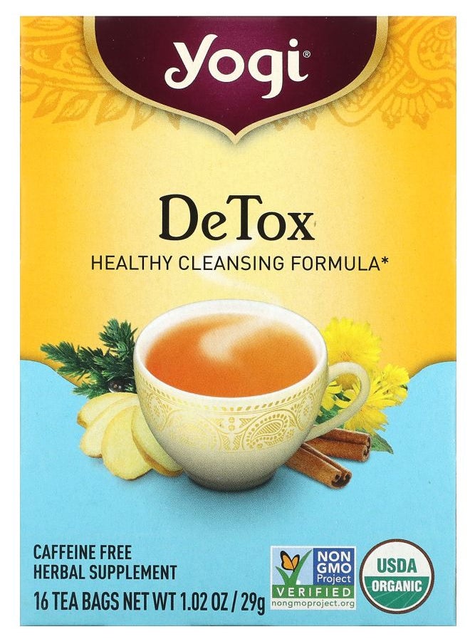 Yogi Tea Detox Caffeine Free 16 Tea Bags 1.02 oz (29 g) 