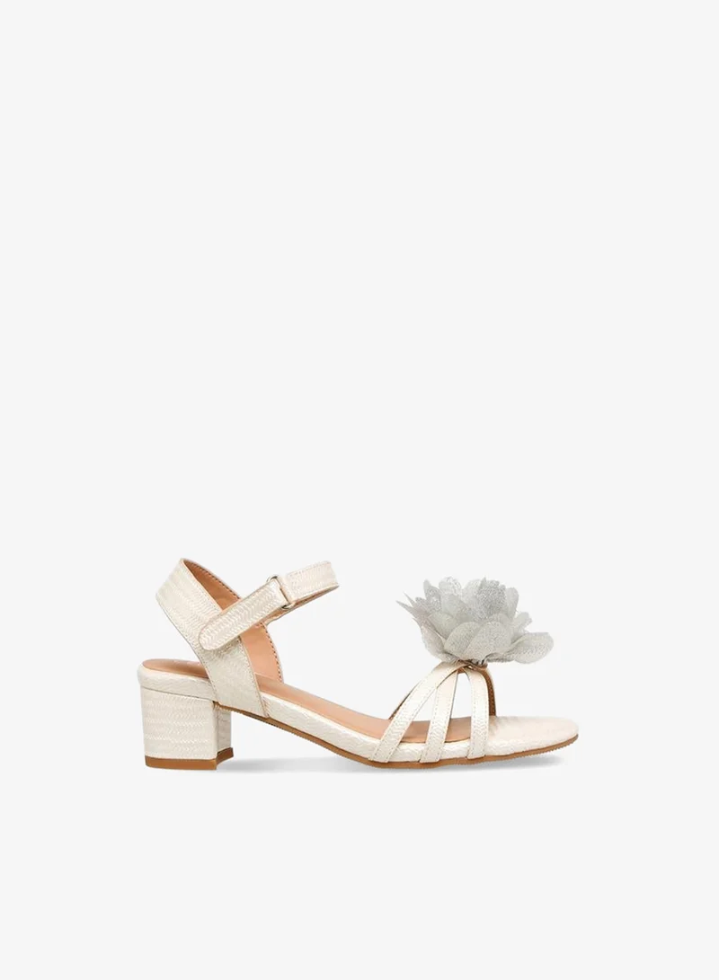 Celeste Girls Block Heel Ankle Strap Sandals Ramadan Collection