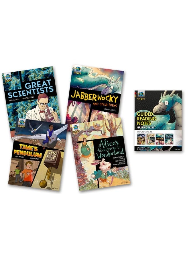 Project X Origins ^IGraphic Texts^R: Dark Red Book Band, Oxford Level 18: Mixed Pack of 4