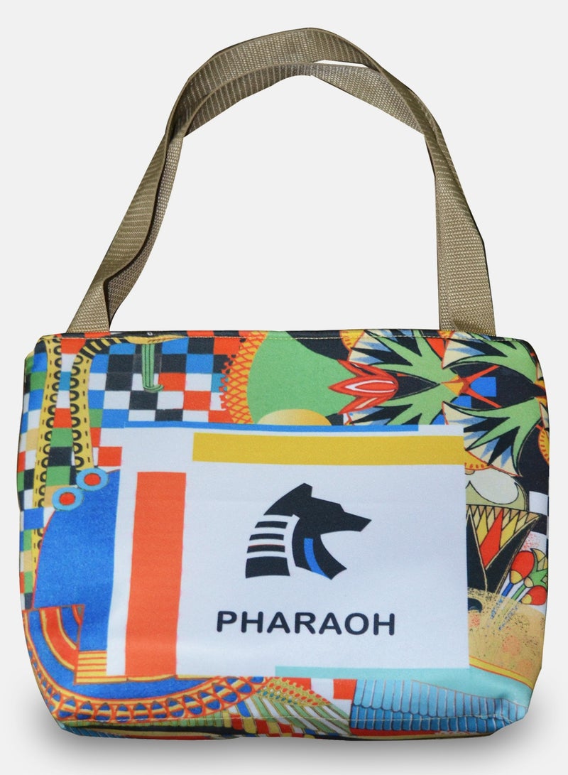 شنطة حريمى بطباعة فرعونى 43*30سم
