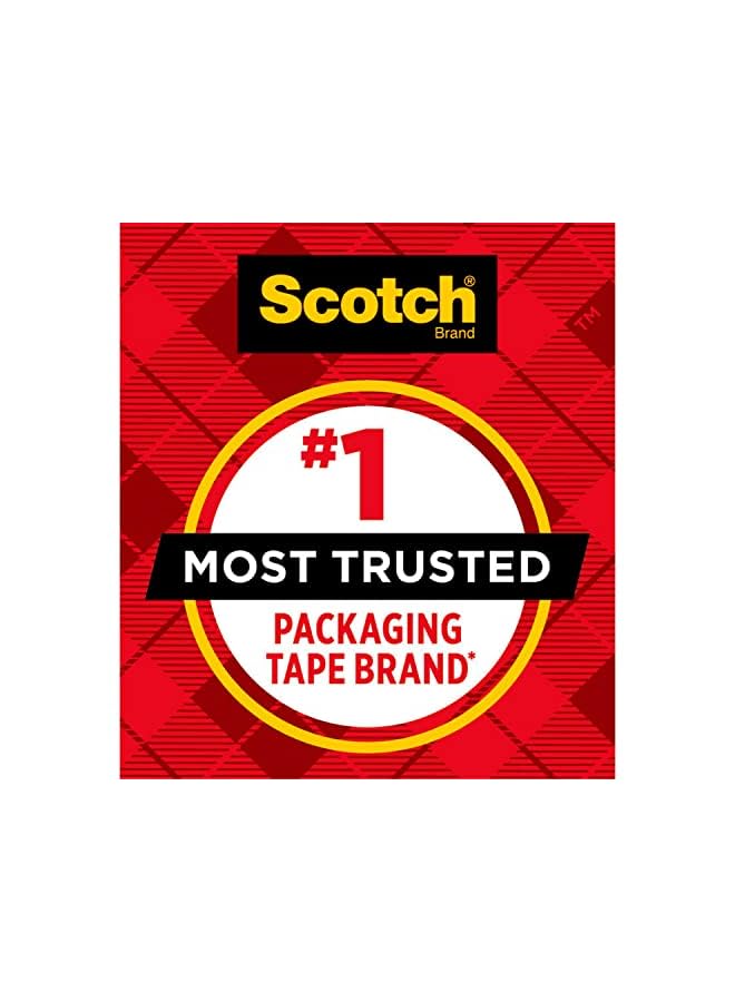 PROMASS Scotch Heavy Duty Packaging Tape, 1.88" x 54.6 yd, Designed for Packing, Shipping and Mailing, Strong Seal on All Box Types, 3" Core, Clear, 6 Rolls (3850-6) - Image 4