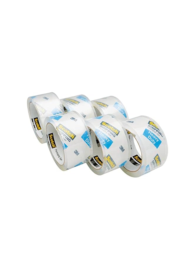 PROMASS Scotch Heavy Duty Packaging Tape, 1.88" x 54.6 yd, Designed for Packing, Shipping and Mailing, Strong Seal on All Box Types, 3" Core, Clear, 6 Rolls (3850-6) - Image 3