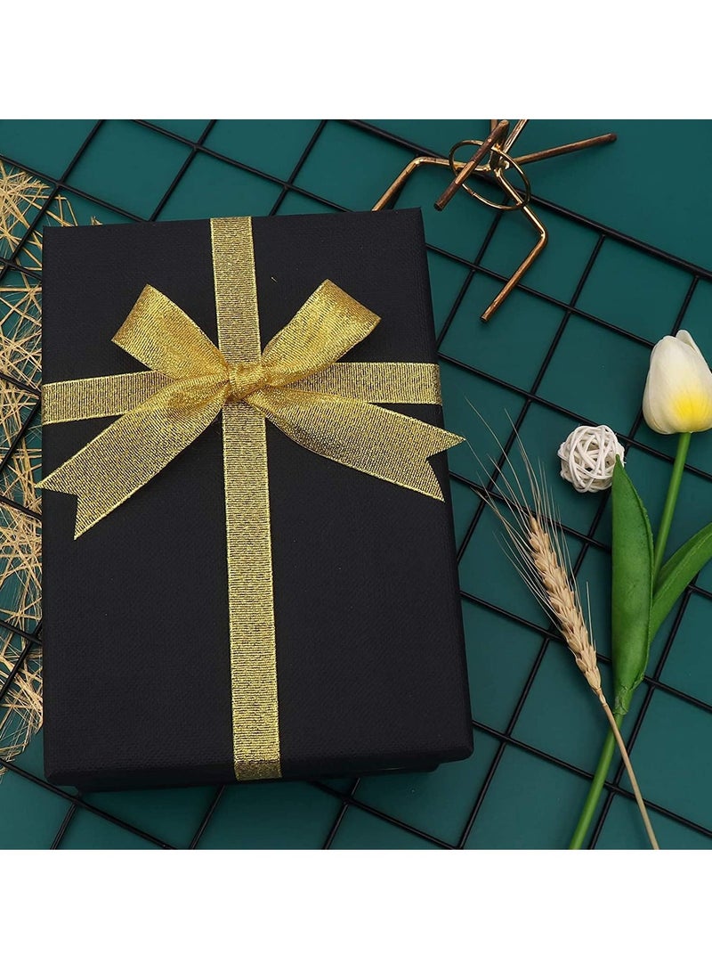 Excefore 25 Yards Glitter Metallic Ribbon 1" Wide Ribbon Valentine's Day, DELFINO Sparkly Fabric Ribbon Gift Ribbon Thin Ribbon - Image 4