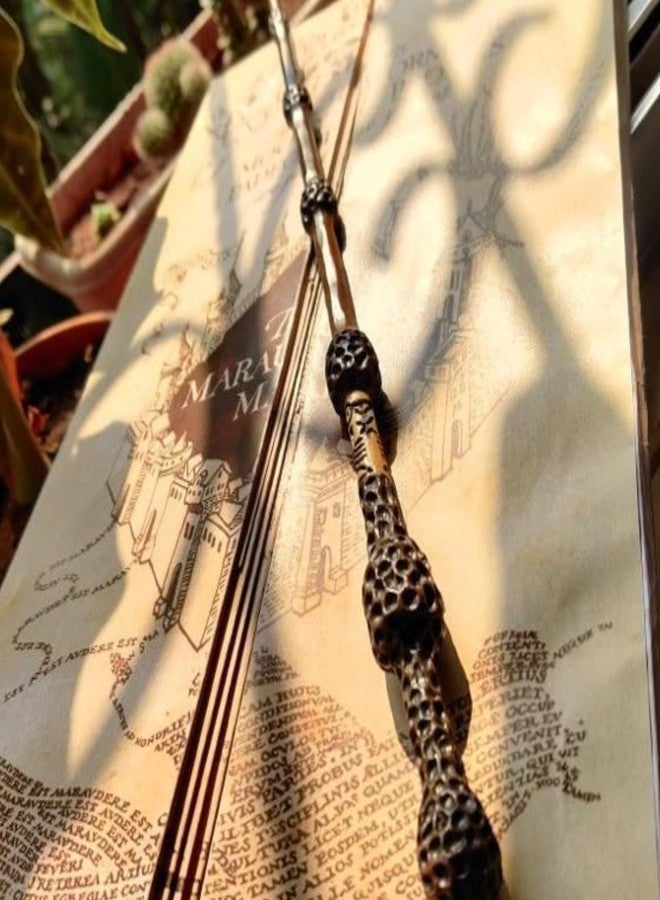 FUSKED Magical Wizard Wand with Authentic Details for Kids Unisex Party Costume Christmas Cosplay Accessory, Magical Costume Theme Party (Dumbledore Wa) - Image 5