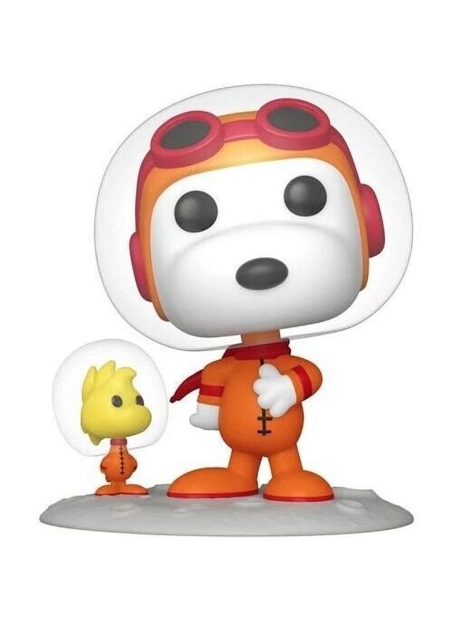 Funko - Funko POP! Television Peanuts Astronaut Snoopy & Woodstock Vinyl Figure (9.3 cm) - Image 1