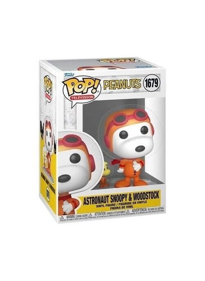 Funko - Funko POP! Television Peanuts Astronaut Snoopy & Woodstock Vinyl Figure (9.3 cm) - Image 1