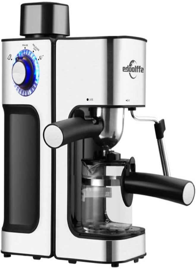 edoolffe Edoolffe Espresso Maker Household Built-In Milk Frother Coffee Maker MD-2006  - Image 1