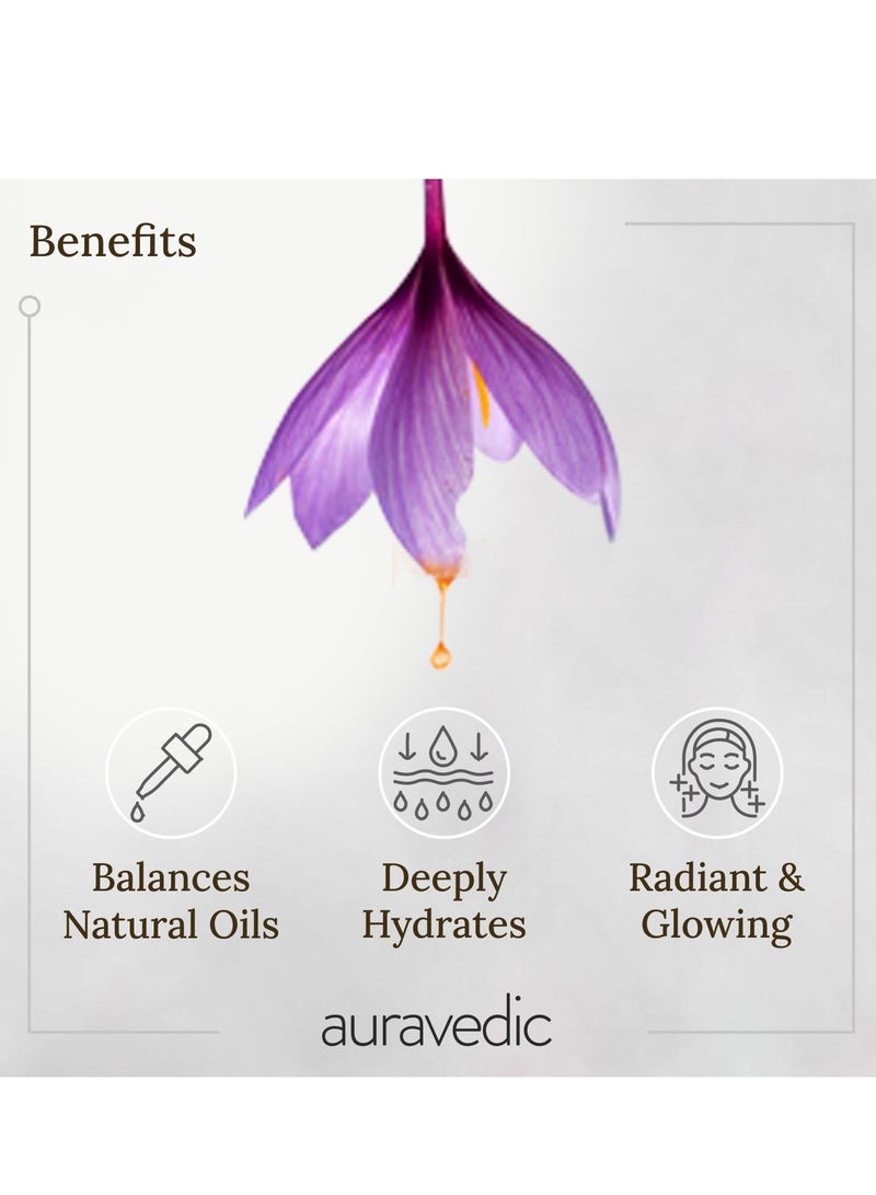 Auravedic Kumkumadi Oil For Face 100 Ml, Kumkumadi Tailam Face Oil For Glowing Skin, Dark Spot Corrector Face Serum - Image 3