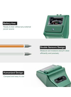 KASTWAVE 3-in-1 Soil pH Meter MS02, Moisture/Light/pH Tester for Gardening, Ideal for Garden, Lawn, Farm, Indoor & Outdoor Plant Care Tool Kits  - Image 4
