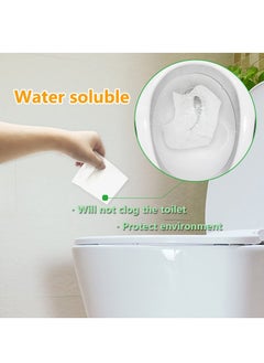 Arabest 100 Pcs Toilet Seat Covers Disposable,Flushable Portable Travel Toilet Seat Paper Cover for Adults,Kids Potty Training,Travel,10 Individually Packing  - Image 5
